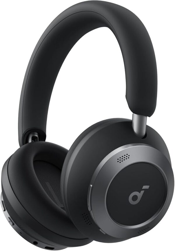 soundcore Space One Pro by Anker, Adaptive Active Noise Cancelling Headphones, Super Foldable Design, 60H Lossless Audio, Ultra-Fast Charging, Hi-Res Wireless Audio with LDAC, Comfortable Fit