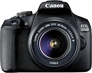 Canon EOS 2000D DSLR camera with EFS, 18-55mm III lens kit